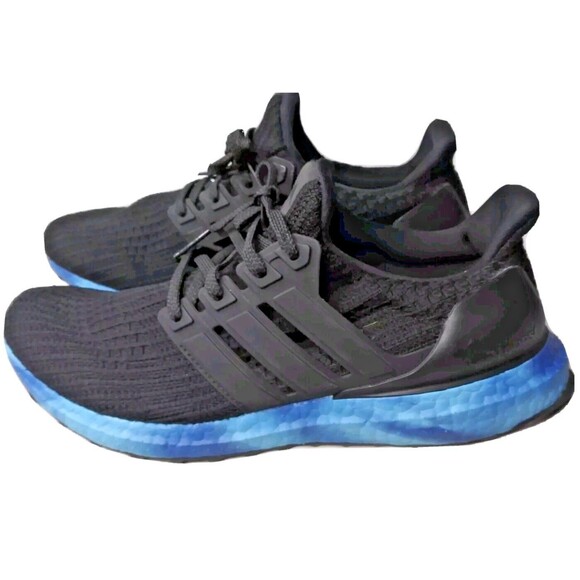 Adidas Ultraboost 4.0 Shoes Men\'s Size 8 Sneakers Black Blue Colored Sole Blue main image 6